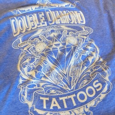 Double Diamond Tattoos Shirt Design light Blue