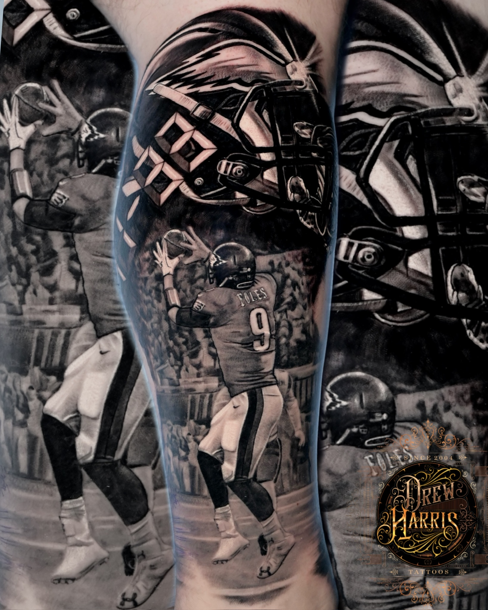 Eagles By Drew at Double Diamond Tattoos in West Chester, PA