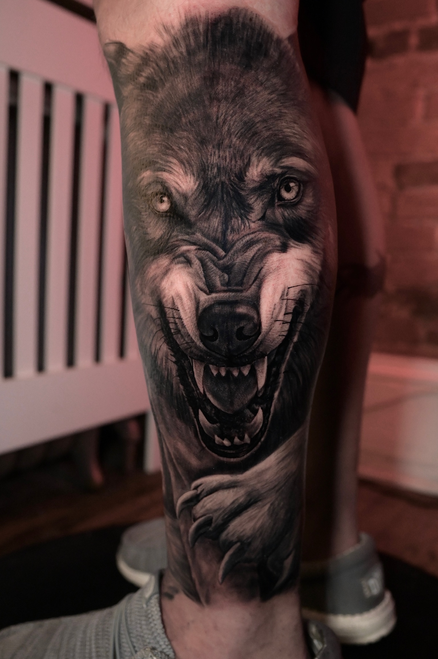 Wolf By Drew at Double Diamond Tattoos in West Chester, PA