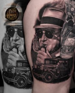Tattoo By: Drew Harris West Chesters Black and Grey realism Specialist