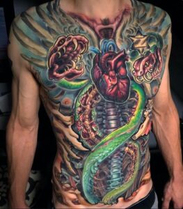 Tattoo By: John Black Illustrative B&G, Color Tattoo Specialist