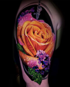 Tattoo By: Will Pollock Neon color, and Color realism artist