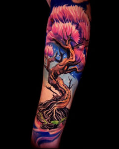 Tattoo By: Will Pollock Neon color, and Color realism artist