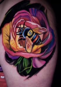 Tattoo By: Will Pollock Neon color, and Color realism artist