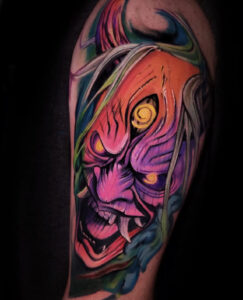 Tattoo By: Will Pollock Neon color, and Color realism artist