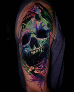 Tattoo By: Will Pollock Neon color, and Color realism artist