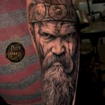 Viking warrior Tattoo by Drew Harris at Double Diamond Tattoos in West Chester