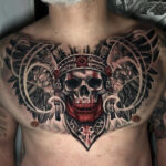 Skull Tattoo by John Black at Double Diamond Tattoos in West Chester