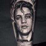 Elvis Tattoo by John Black at Double Diamond Tattoos in West Chester