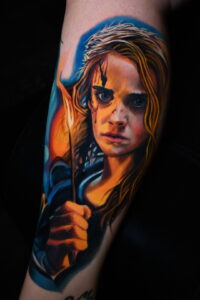 Horror Potter Tattoo by Will Pollock at Double Diamond Tattoos in West Chester