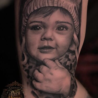 Portrait Tattoo by: Drew Harris at Double Diamond Tattoos in West Chester