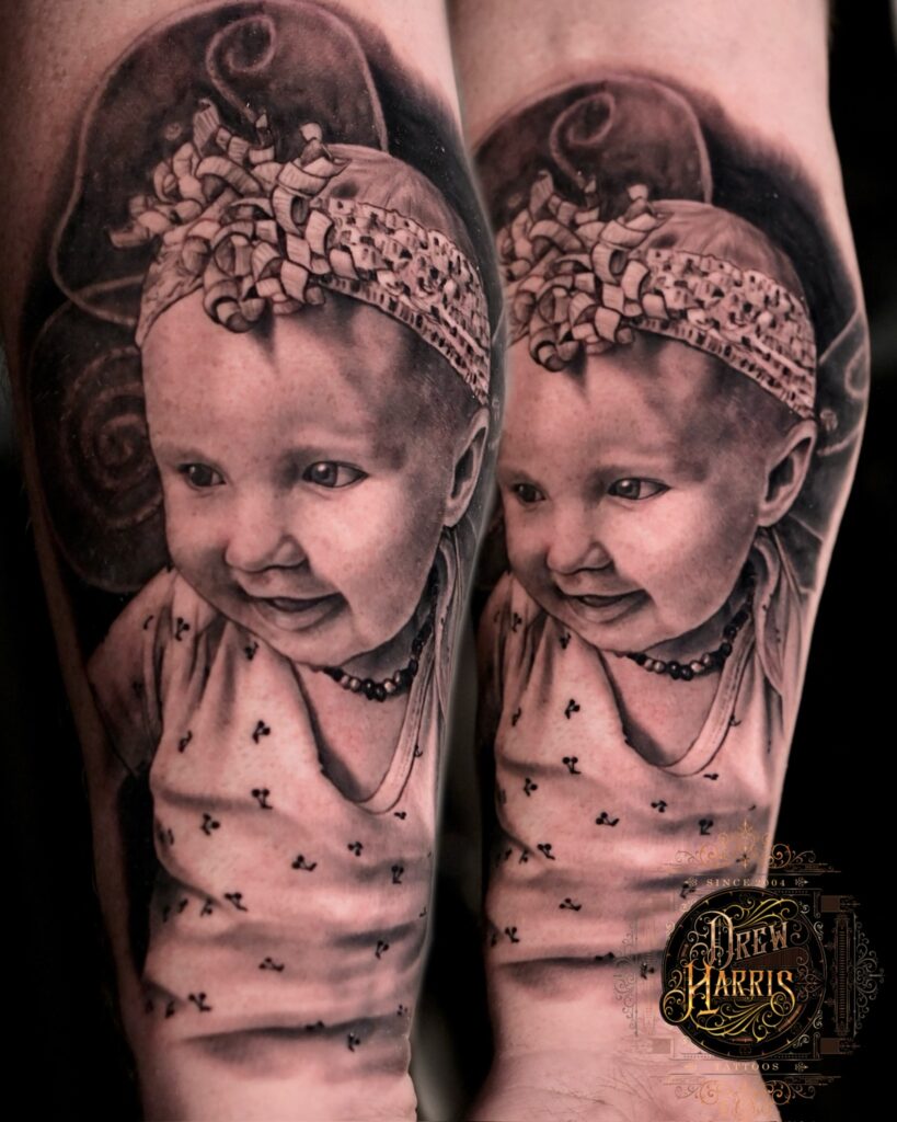 Portrait Tattoo by: Drew Harris at Double Diamond Tattoos in West Chester